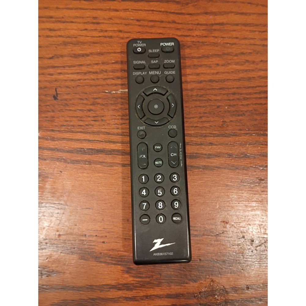 Genuine Zenith Remote Control AKB36157102 - Tested - Working